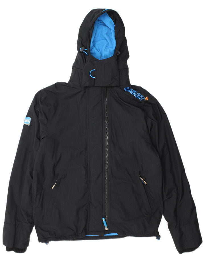 Superdry Damen Graphic Windjacke UK 16 Large Schwarz