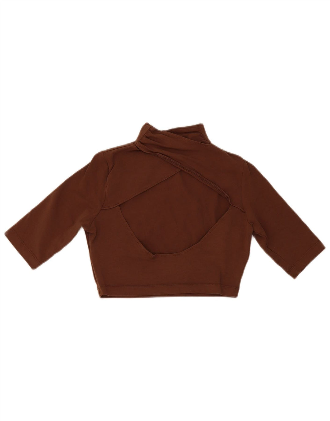Puma Damen Crop Top UK 10 Small Braune Baumwolle