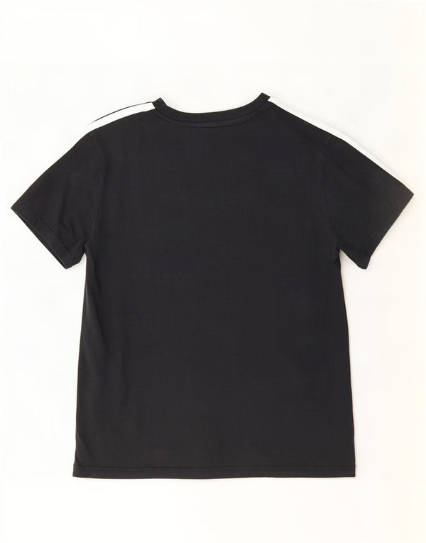 Adidas Damen T-Shirt Top UK 20/22 XL Schwarz Baumwolle