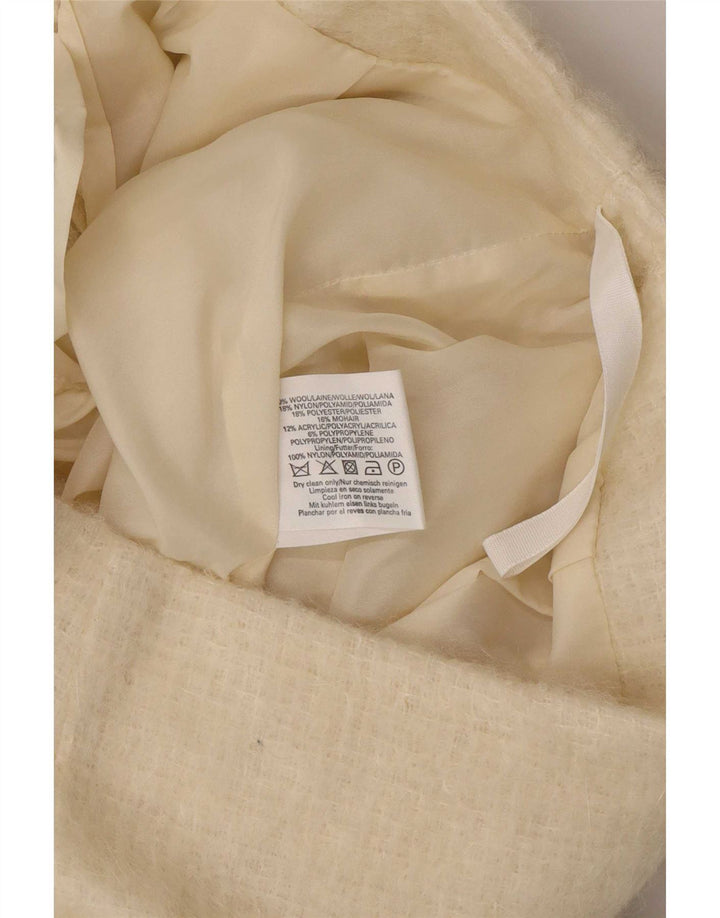 Topshop Damen-Strick-Minirock UK 12 Medium W28 Beige Wolle
