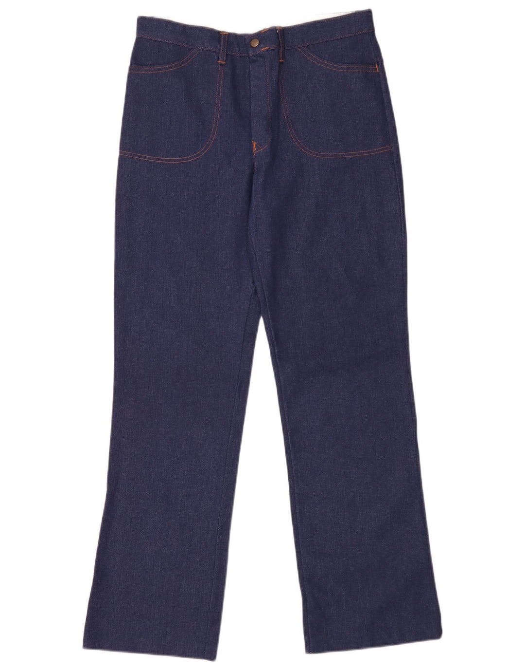 Vintage Damen Jeans mit weitem Bein W32 L31 Marineblau