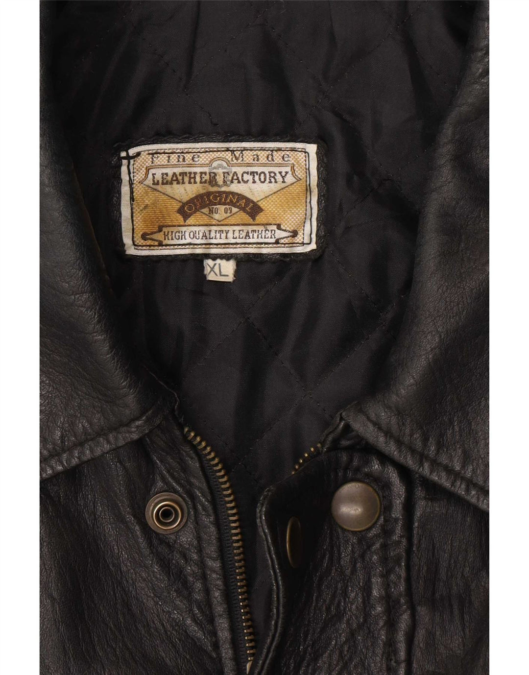 Vintage Herren Lederjacke UK 42 XL Schwarz