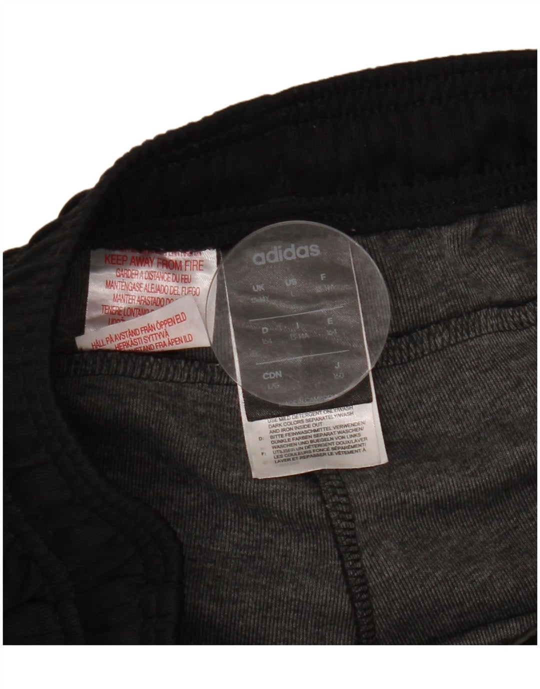 Adidas Jungen-Trainingshose, Jogginghose, 13–14 Jahre, schwarzes Polyester