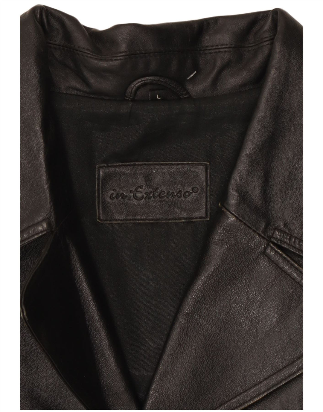 In Extenso Herren-Lederjacke, UK 40, großes schwarzes Leder