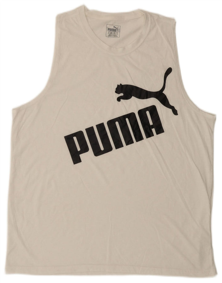 PUMA Herren Graphic Vest Top XL Weiß