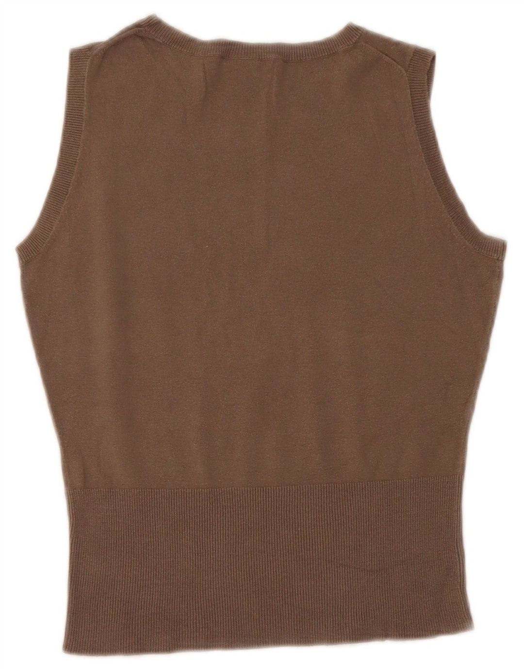 Gap Damen Weste Tank Top UK 12 Mittelbraune Baumwolle
