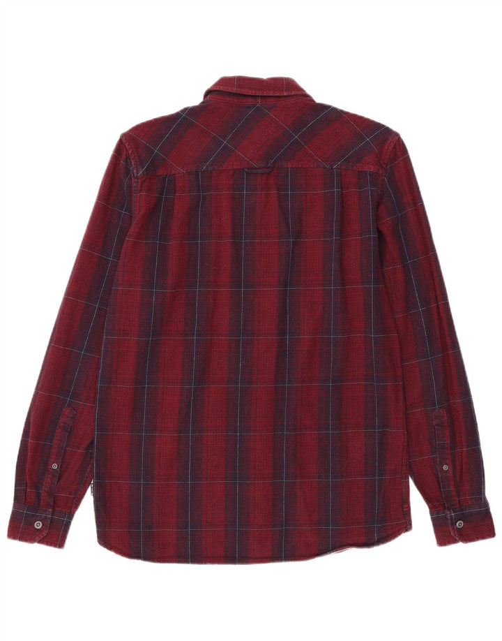 Hurley Herren-Flanellhemd mit klassischer Passform, klein, kastanienbraun, kariert, Baumwolle