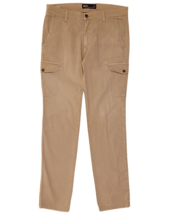 RIFLE Herren Slim Cargohose W31 L30 Beige