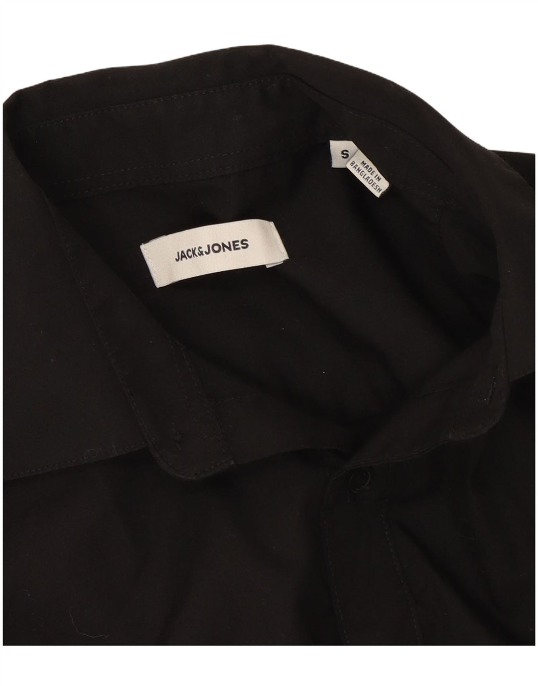Jack & Jones Herrenhemd Small Schwarz Baumwolle