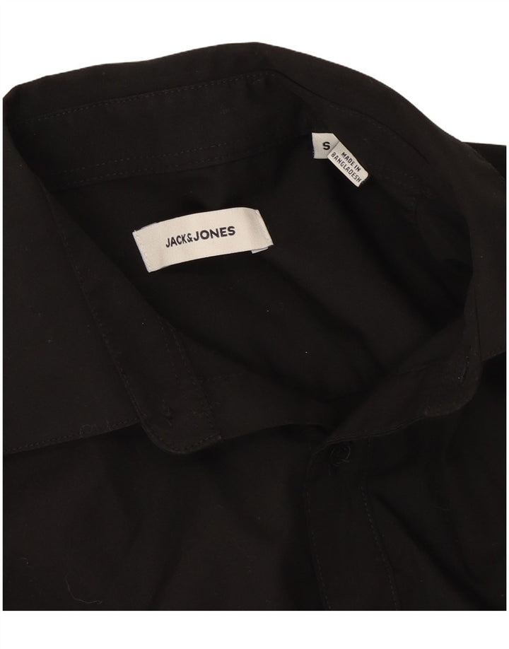 Jack & Jones Herrenhemd Small Schwarz Baumwolle