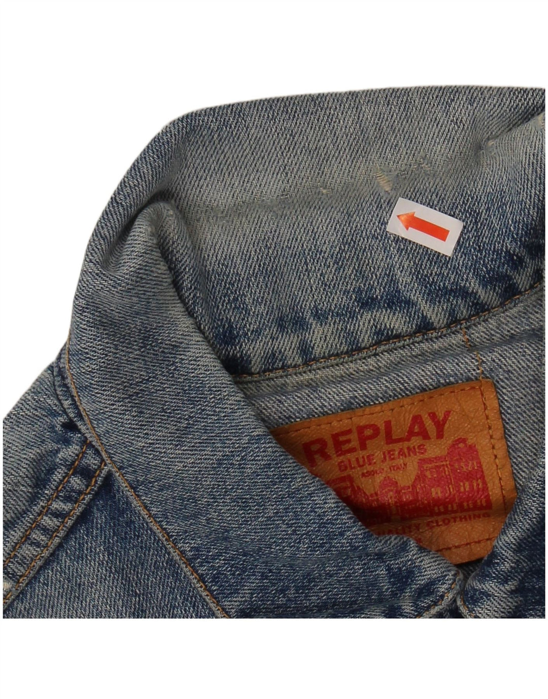 REPLAY Womens Denim Jacket UK 14 Medium Blue Cotton
