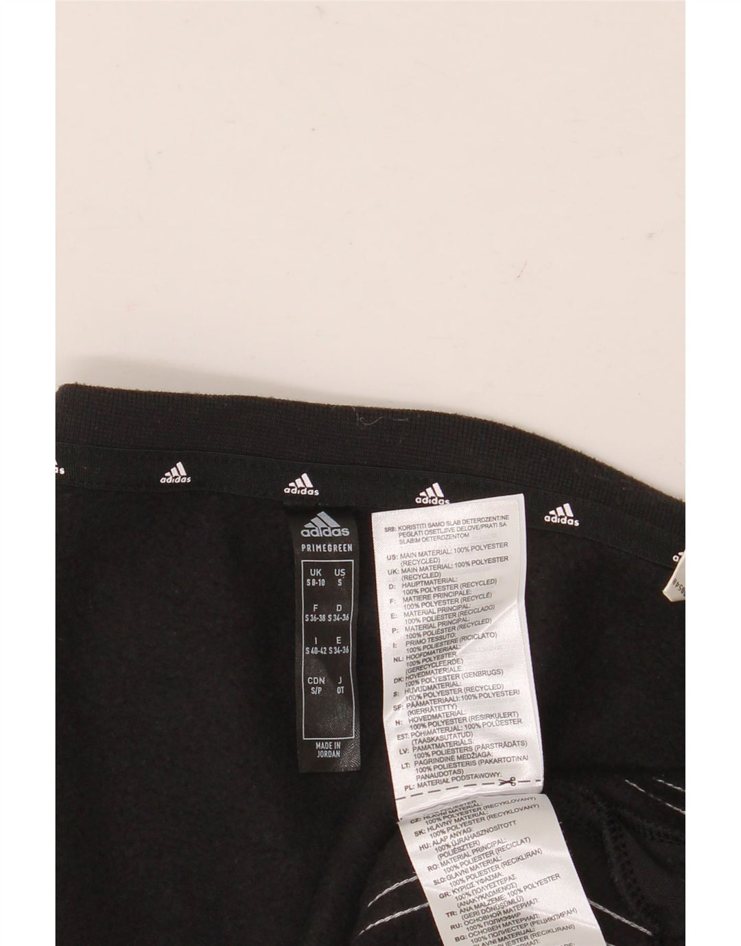 Adidas Damen Sweatshirt Pullover UK 8/10 Small Schwarz Polyester