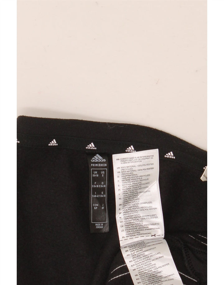 Adidas Damen Sweatshirt Pullover UK 8/10 Small Schwarz Polyester