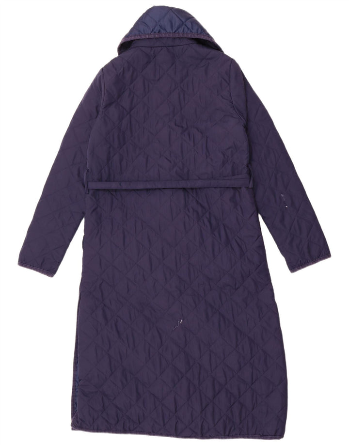 Monsoon Damen Steppmantel UK 10 Small Blau Polyester