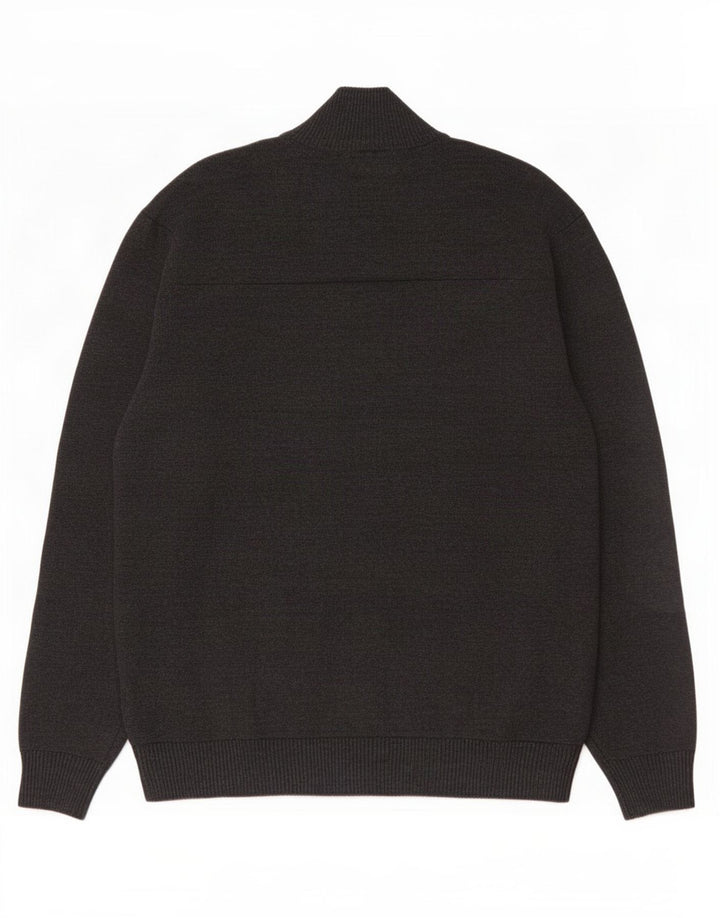 Marks & Spencer Herren-Strickjacke aus mittelgrauer Baumwolle