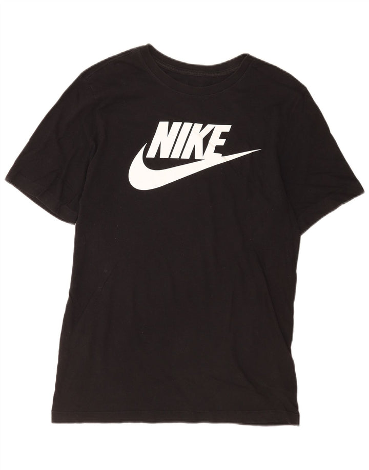 Nike Herren-T-Shirt mit Grafik, Größe S, schwarze Baumwolle