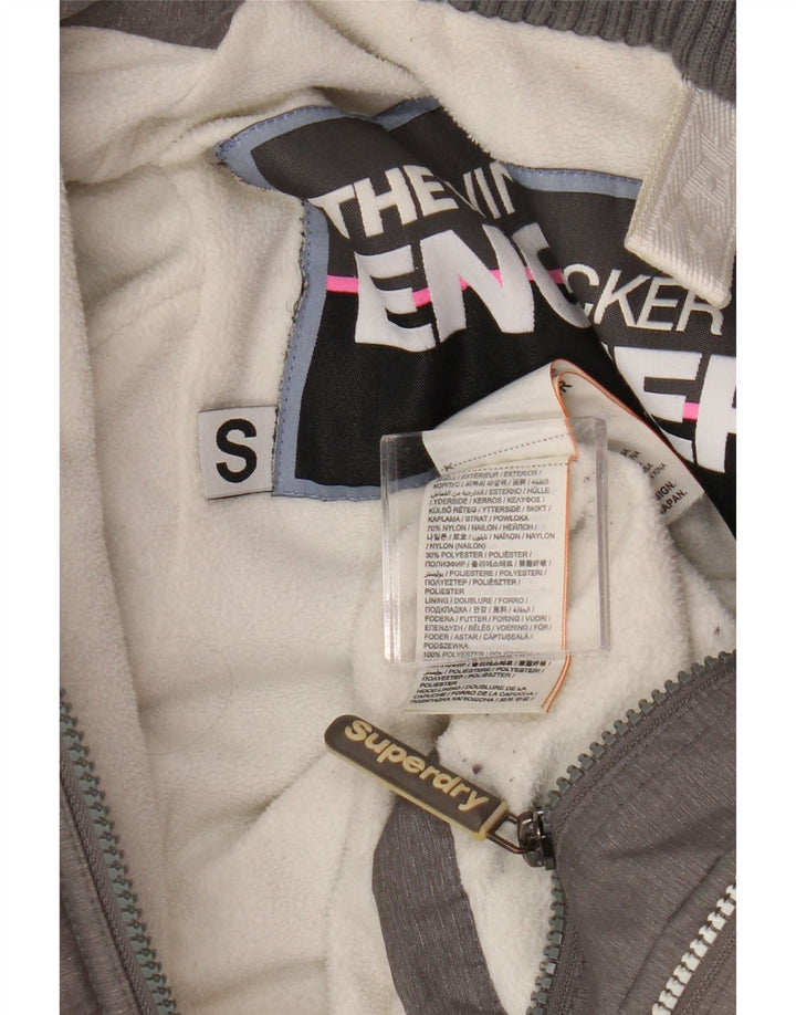 Superdry Damen Windattacker Graphic Windjacke UK 10 Small Grau