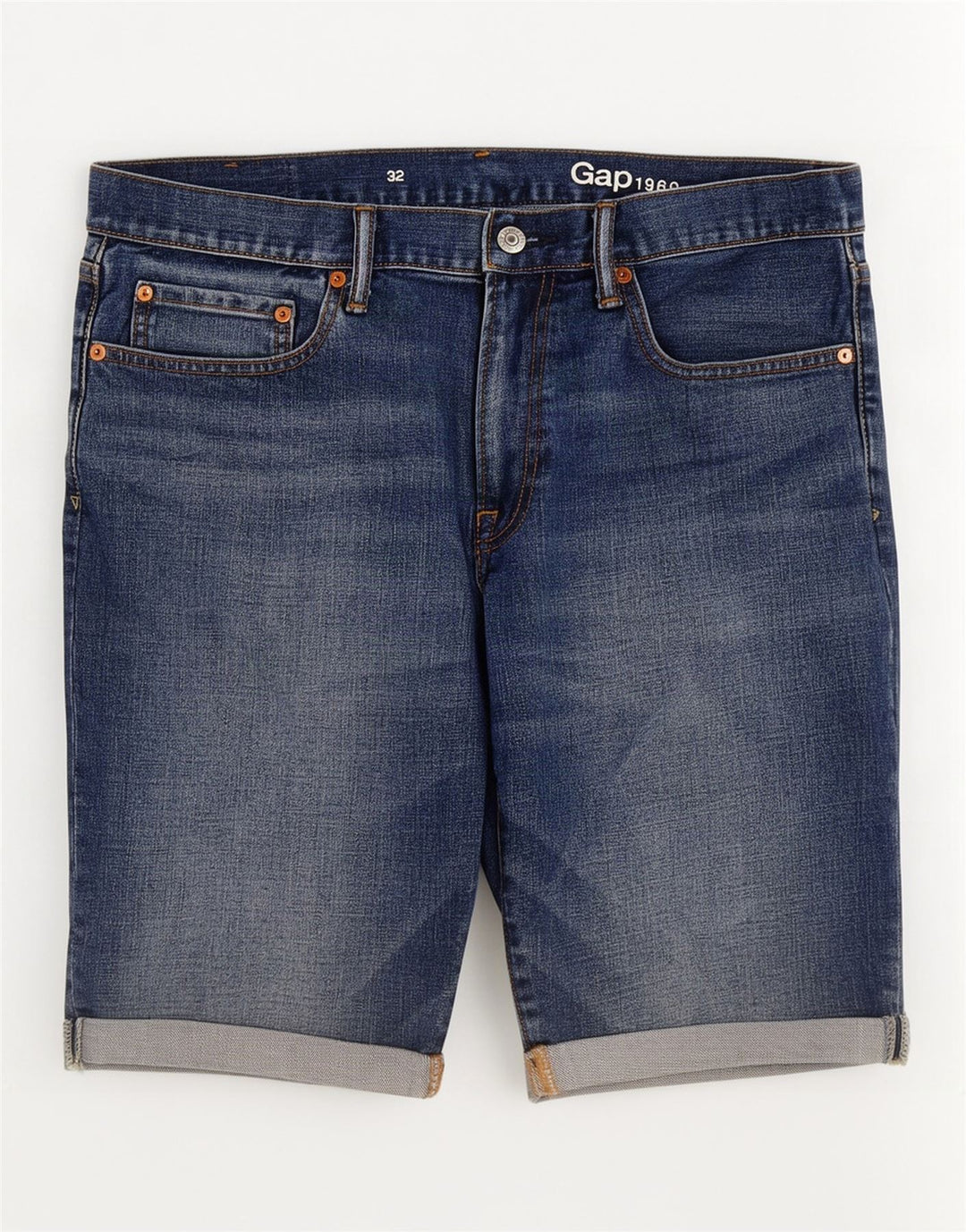 Gap Damen Jeansshorts W32 Large Blaue Baumwolle