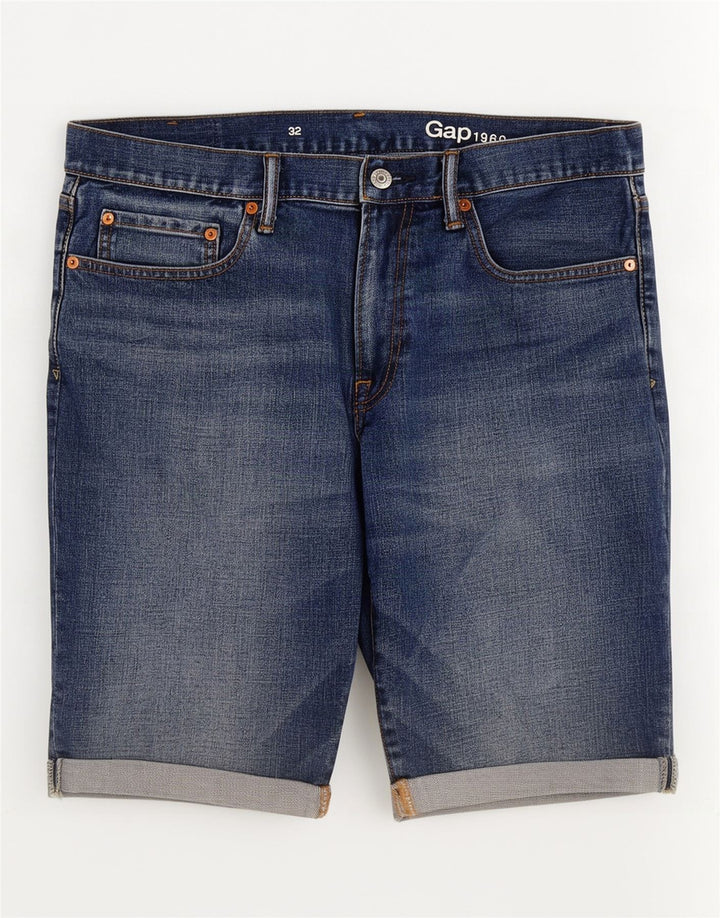 Gap Damen Jeansshorts W32 Large Blaue Baumwolle