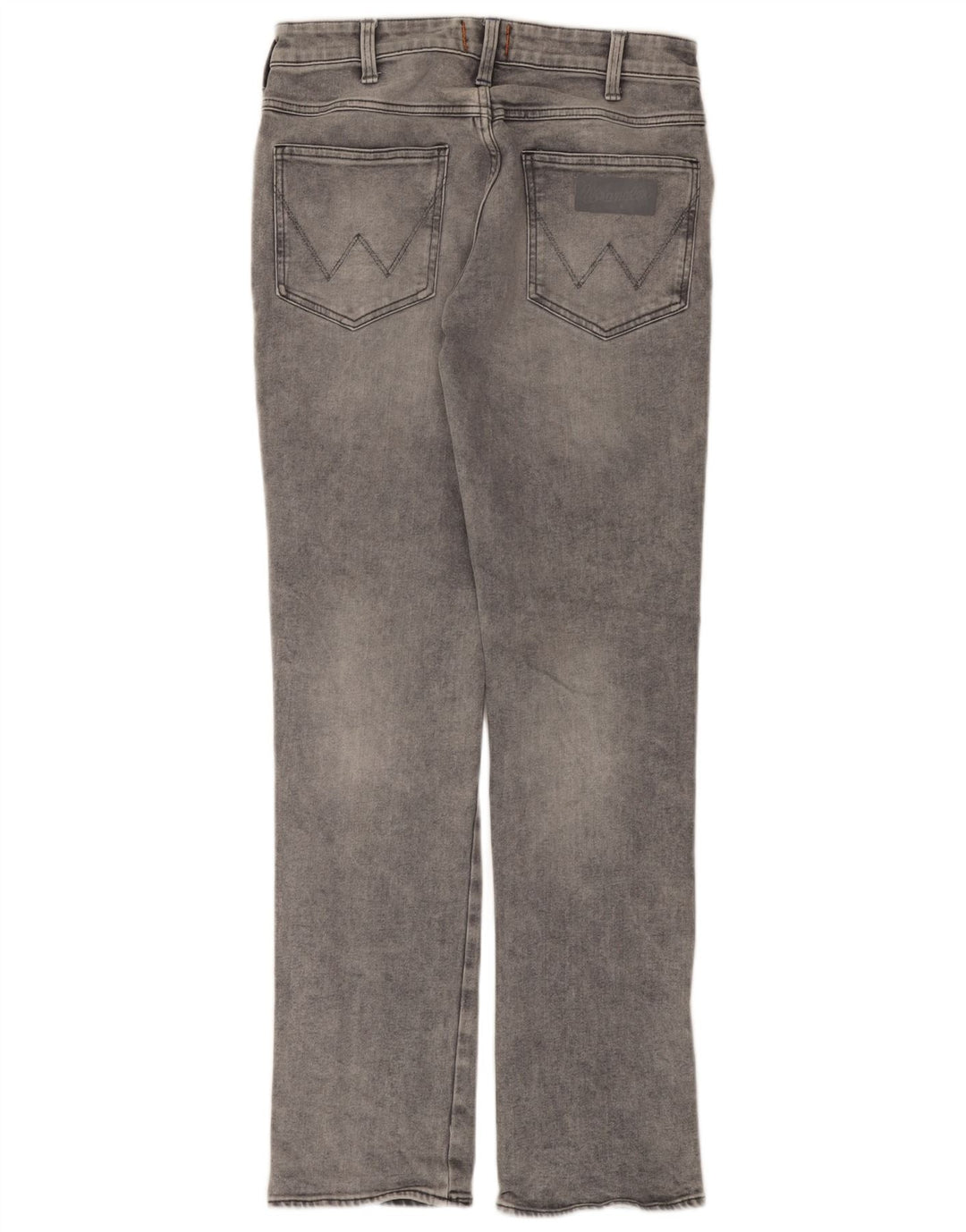 Wrangler Herren Zathan Straight Jeans W30 L32 Graue Baumwolle
