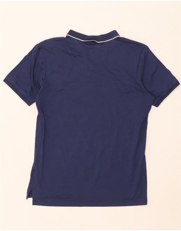 Gant Herren-Poloshirt aus mittelblauer, gestreifter Baumwolle