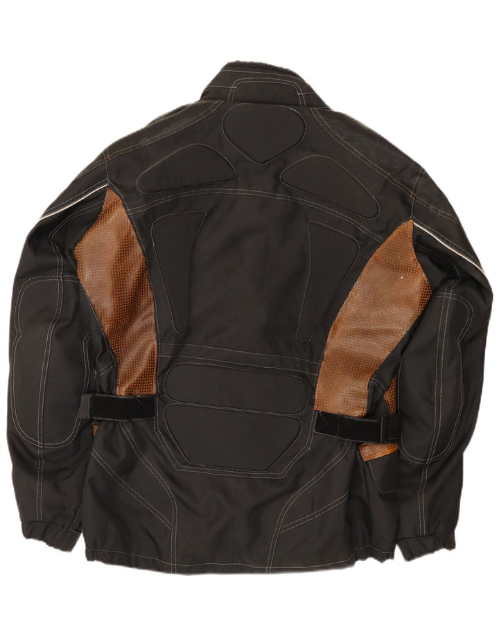 Vintage Herren Motorstyle Racer Jacke UK 38 Medium Black Colourblock