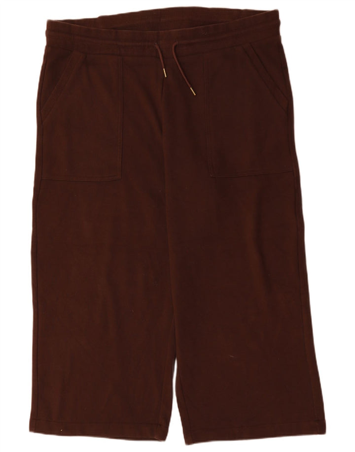 Marks & Spencer Crop-Trainingshose für Damen, UK 22 3XL, braun, Polyester