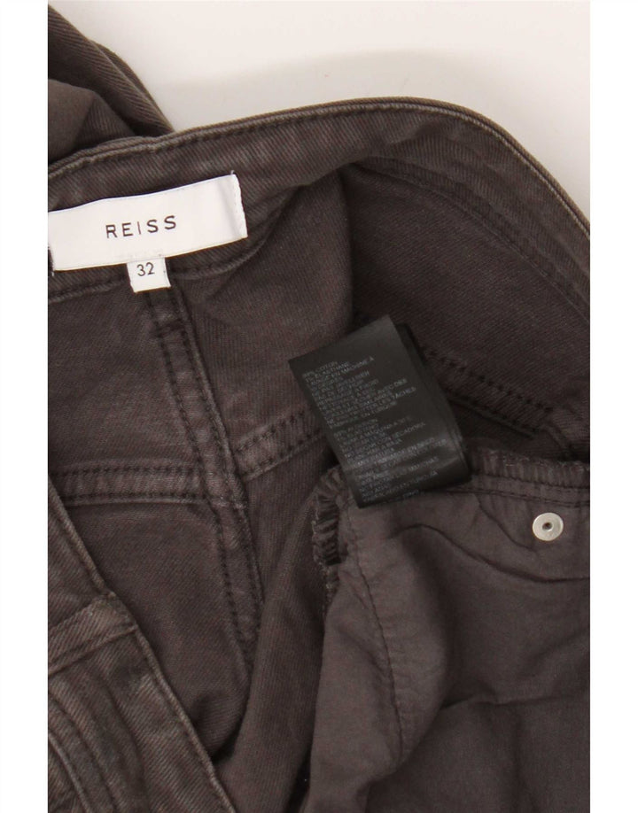 Reiss Herren Slim Jeans W32 L32 Graue Baumwolle