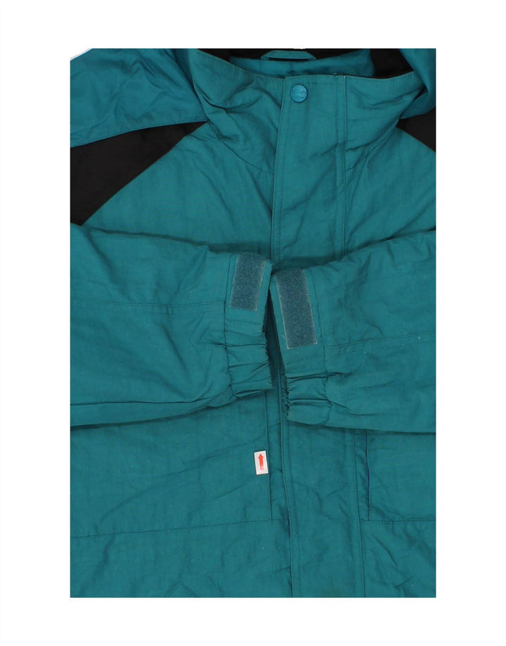 L.L.BEAN Boys Hooded Windbreaker Jacket 14-15 Years Large Blue Polyester Vintage L.L.Bean and Second-Hand L.L.Bean from Messina Hembry 