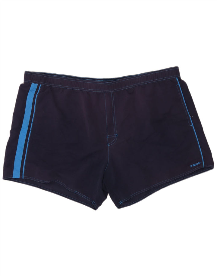 Brugi Herren Badeshorts 4XL Marineblau Colourblock Polyester