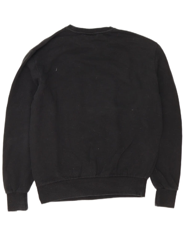 Ellesse Herren-Sweatshirt-Pullover aus mittelschwarzer Baumwolle