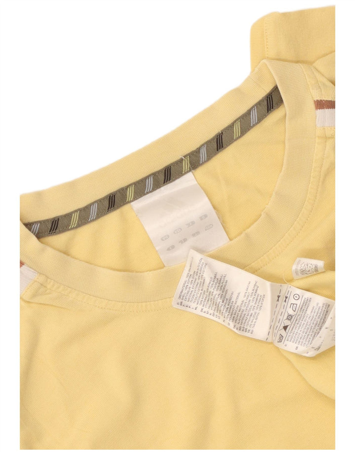 Adidas Herren T-Shirt Top Large Gelb Baumwolle