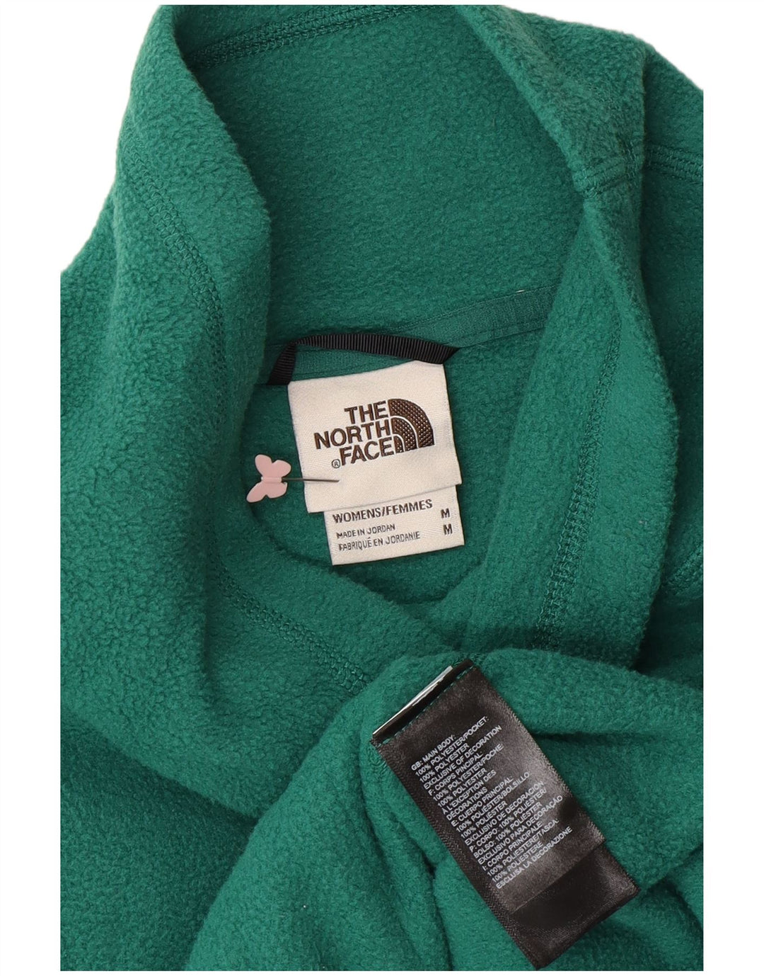 THE NORTH FACE Damen Fleecepullover UK 14 Mittelgrünes Polyester