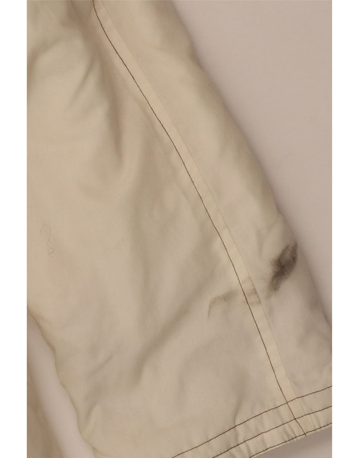 MAJESTIC Damen-Dufflecoat mit Kapuze, UK 20 2XL, gebrochenes Weiß mit Blumenmuster