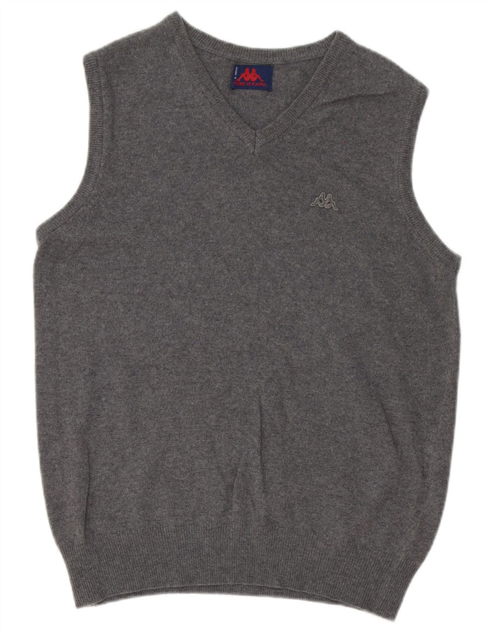 Kappa Herren Weste Tank Top Mittelgraue Wolle