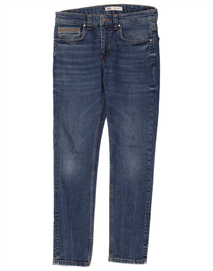 Zara Herren Slim Jeans EU 40 Medium W31 L30 Blaue Baumwolle