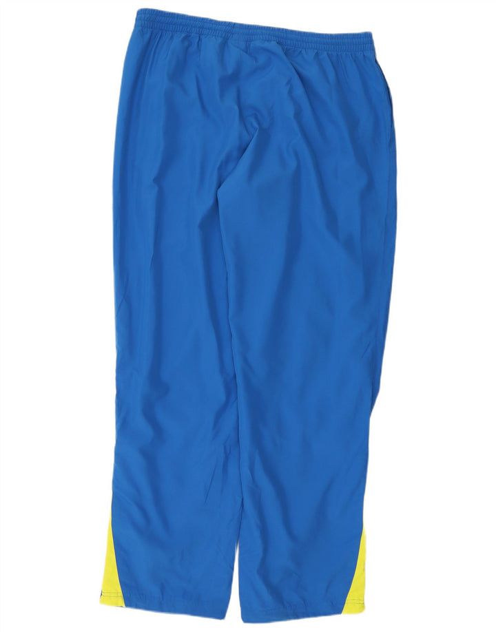 Puma Herren-Trainingshose XL, blaues Colourblock-Polyester