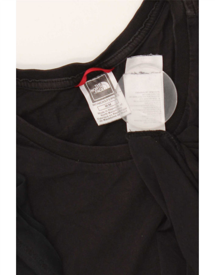 The North Face Damen T-Shirt Top UK 14 Mittelschwarze Baumwolle