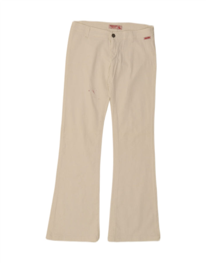DECON Womens Bootcut Jeans W30 L32 White Vintage Decon and Second-Hand Decon from Messina Hembry 