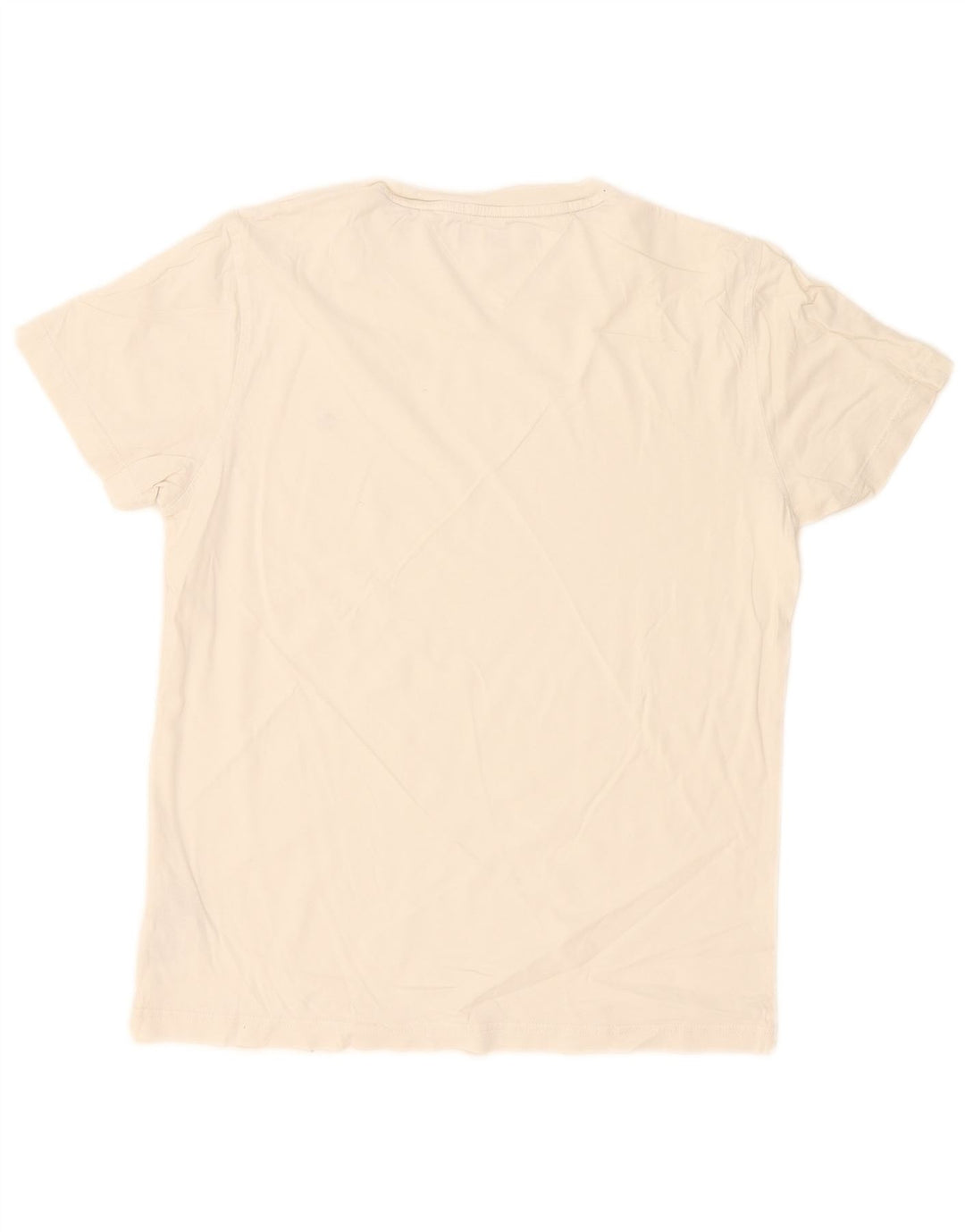Tommy Hilfiger Herren T-Shirt Top aus mittelweißer Baumwolle