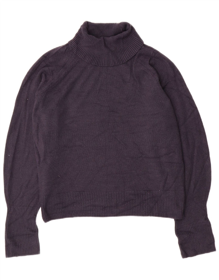 Marks & Spencer Damen Rollkragenpullover, Gr. 40, Marineblau