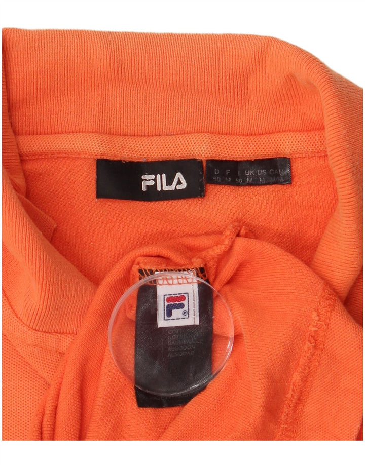 Fila Herren Poloshirt Mittelorange Baumwolle