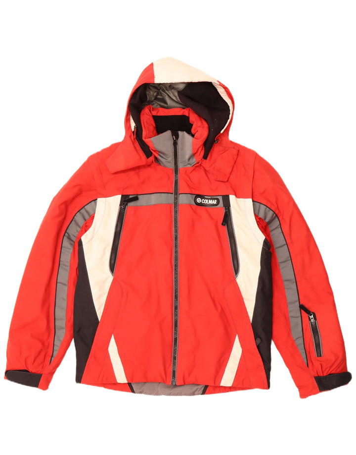 Colmar Herren-Skijacke mit Kapuze, EU 52, Größe L, Rot, Farbblock
