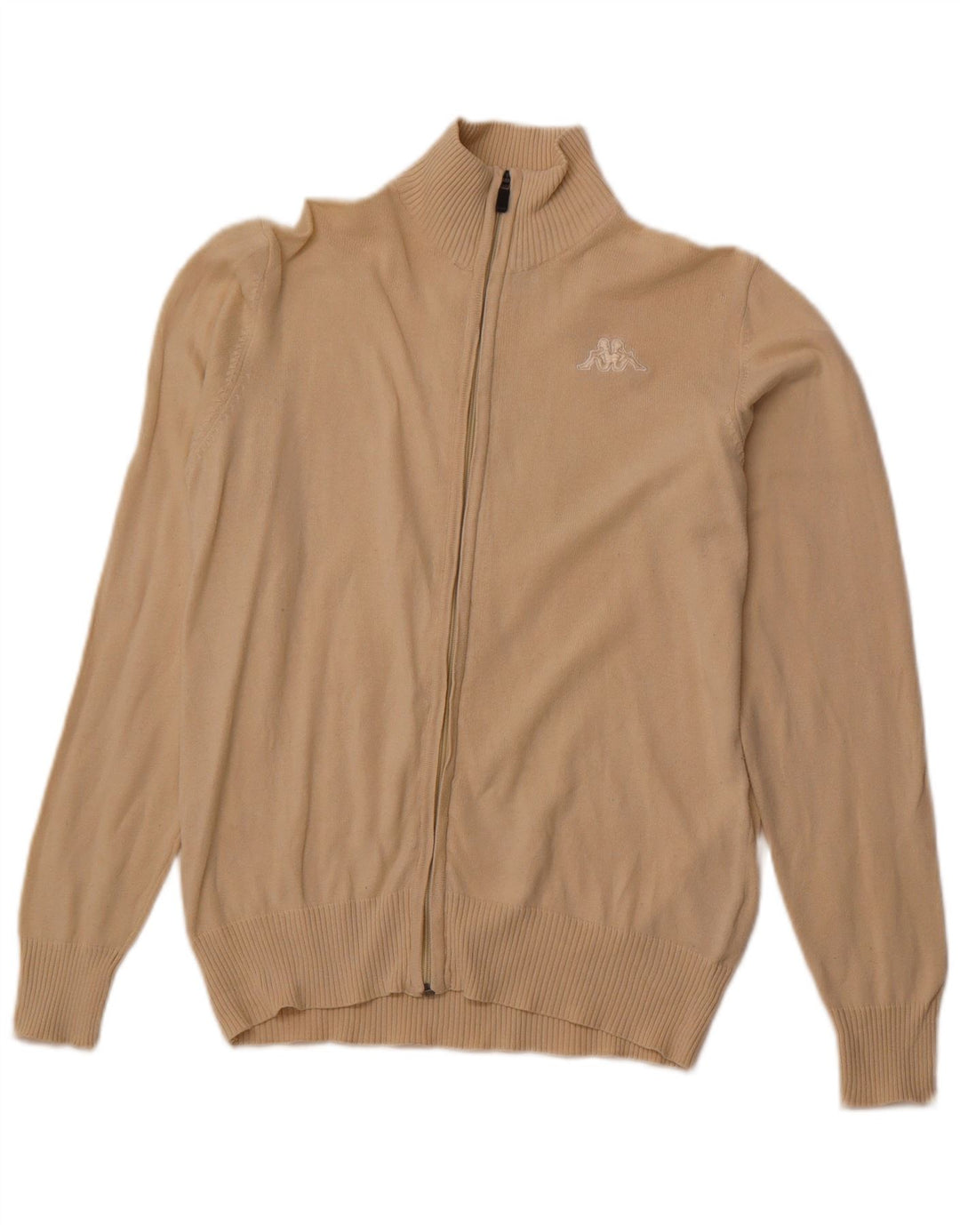 KAPPA Herren Cardigan Pullover Small Beige Baumwolle