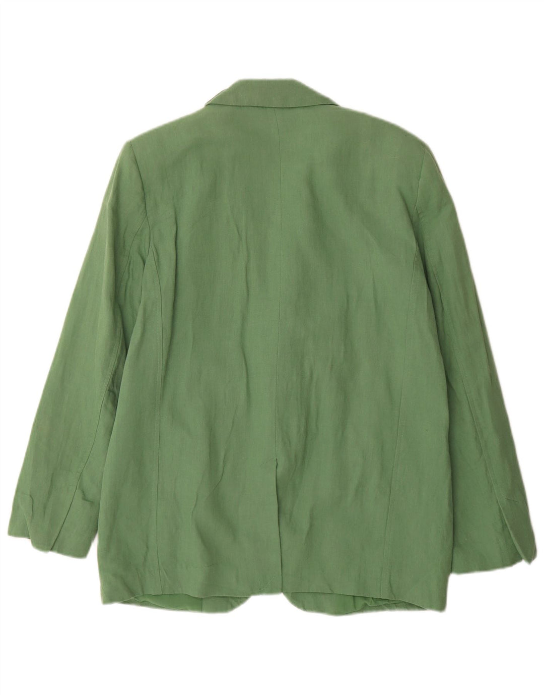 Zara Damen-Blazer mit 2 Knöpfen, übergroß, Gr. 10, Größe S, grünes Leinen