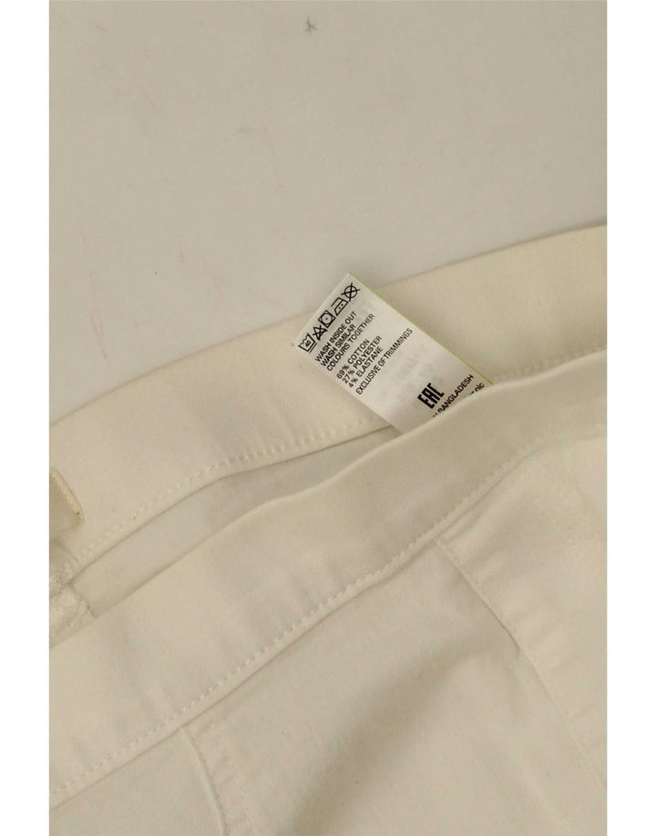 Marks & Spencer Damen Jegging-Jeans UK 12 Medium W28 L27 Weiße Baumwolle