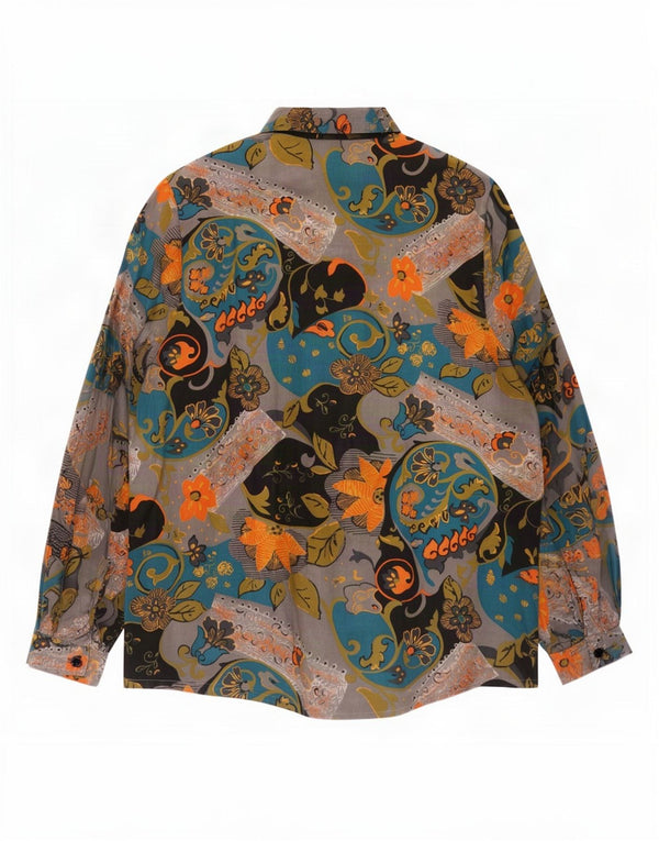 Primavera Firenze Womens Shirt Blouse UK 12 Medium Multicoloured Floral