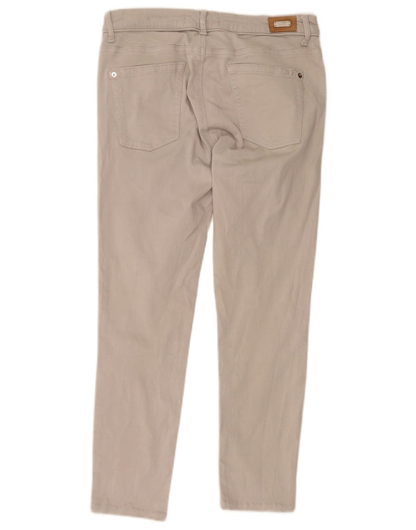 Schmale, kurze Hose von Zara für Damen, EU 44, XL, W34, L26, Beige