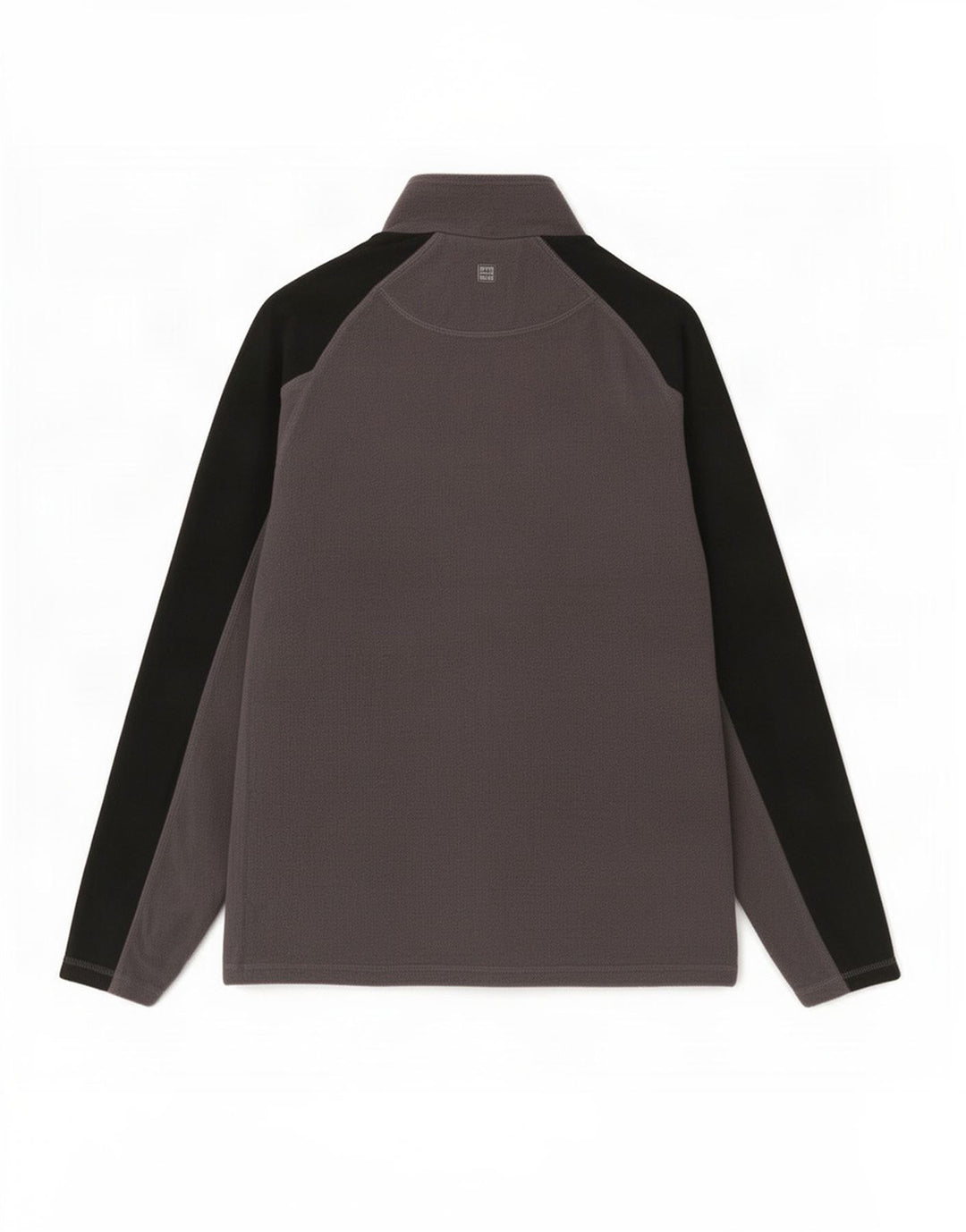 Mountain Warehouse Herren-Fleecepullover mit Reißverschluss am Kragen, Mittelgrau, Farbblock