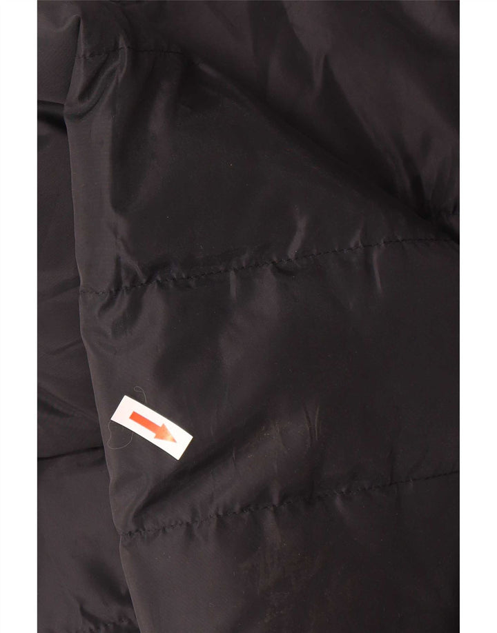Kappa Boys Graphic Wattierte Jacke 13–14 Jahre 2XL Schwarz Polyester